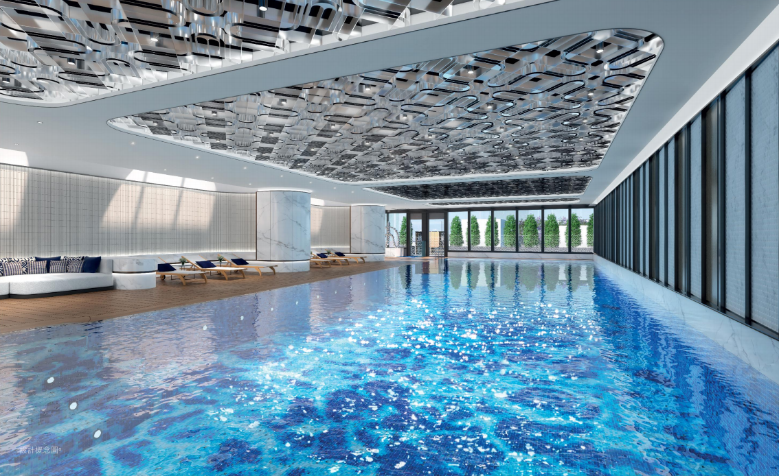DEEP WATER SOUTH 室內泳池設計概念圖